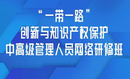 聚焦創新與保護 一帶一路中高級管理人員知識產權網絡研修班火熱招生中